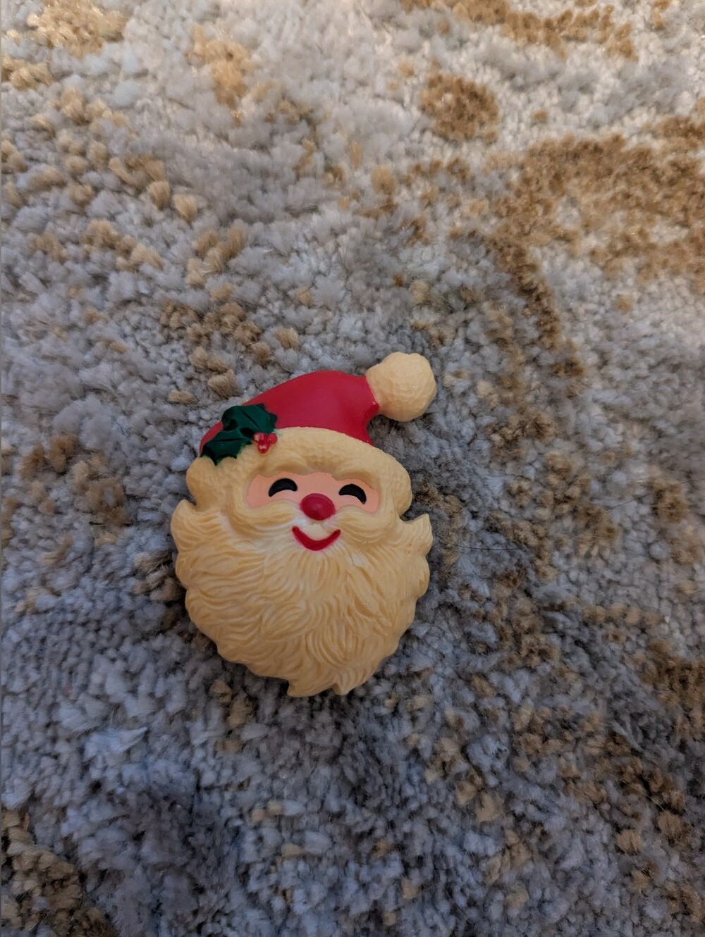 Vintage Hallmark Santa Face Holiday Brooch